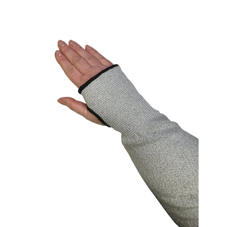 Cementex Gray Cut Level 5 Work Sleeves, L, 2PK XSG-CR500S-LG